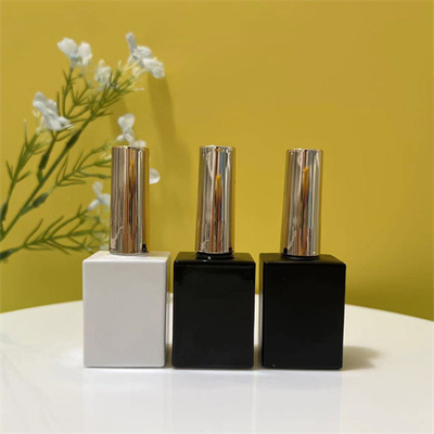 ฝาพลาสติกเปล่าขวดยาทาเล็บขนาดเล็ก 12ml 15ml พร้อมแปรง